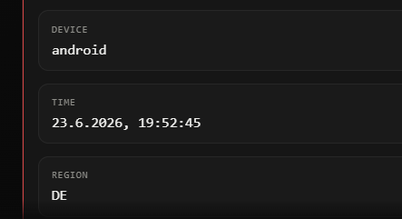 Demo showing exposed TikTok sender account details and bypassed privacy parameters